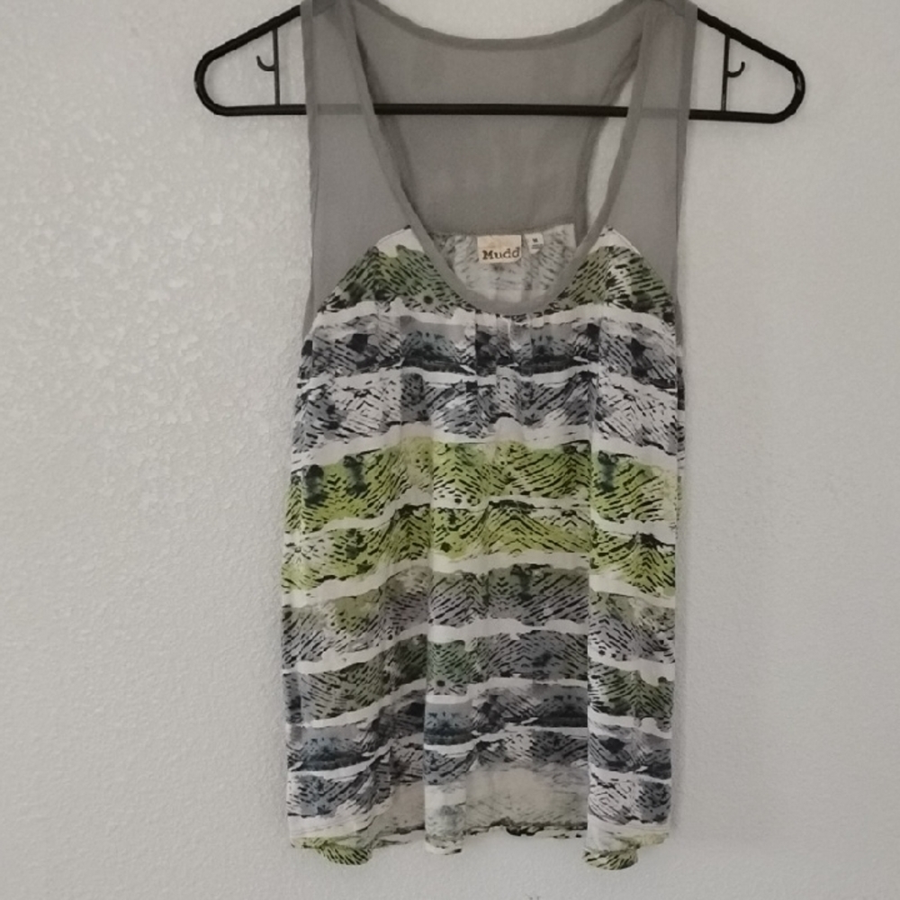 Mudd Gray Sleeveless Tank Top Casual Style